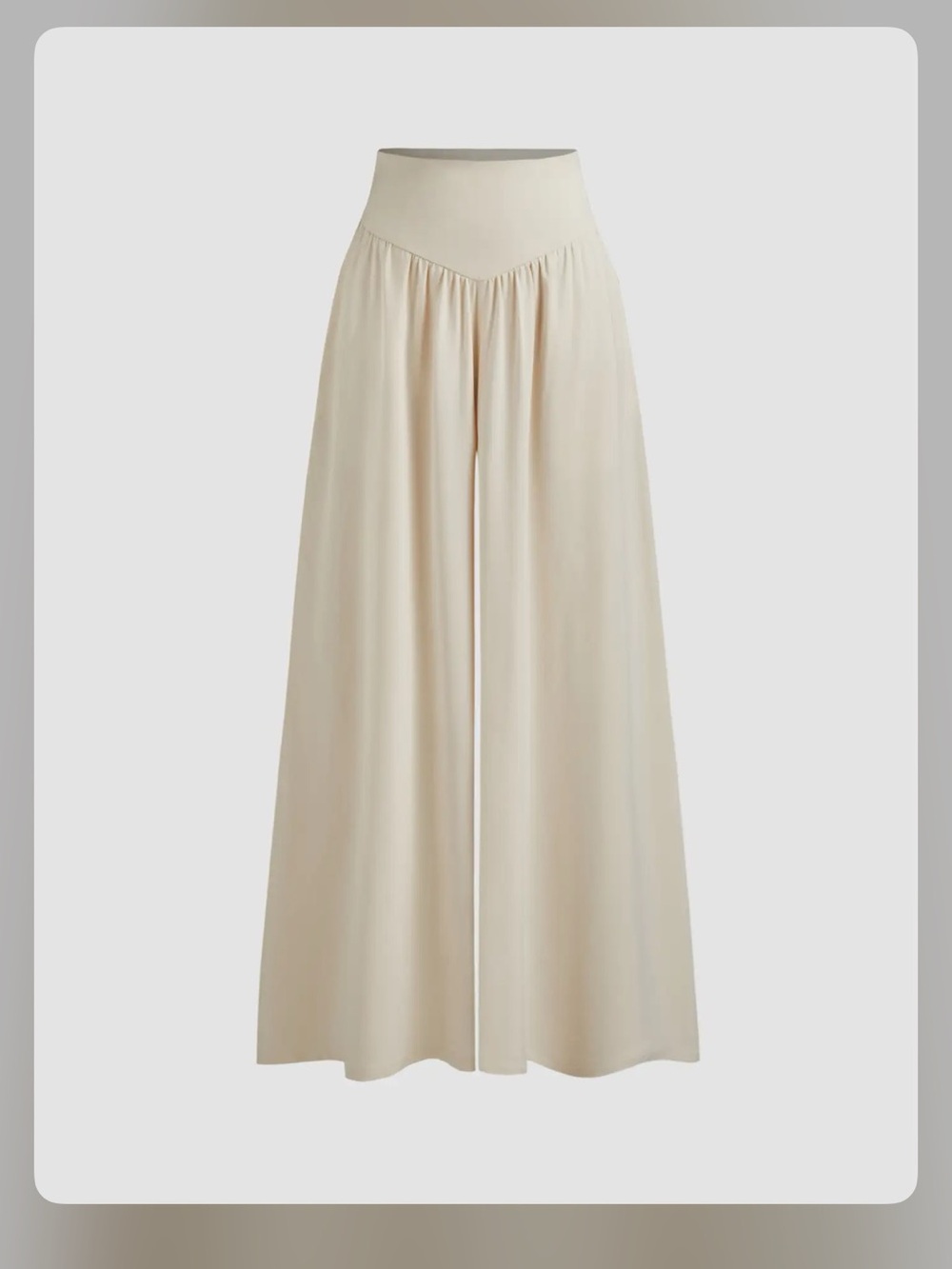 Cider SATIN MID RISE POCKET WIDE LEG TROUSERS WC11-31 M - Picture 3 of 6